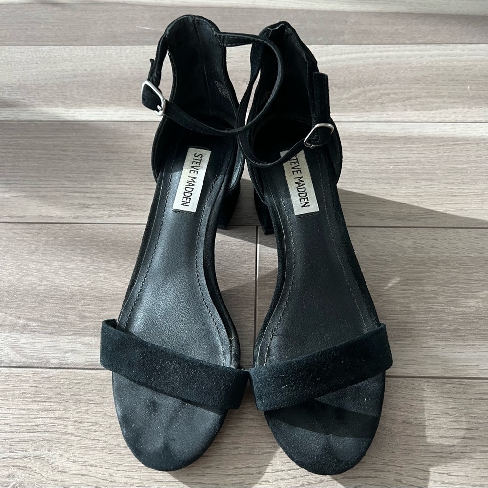 Steve Madden Irenee Women’s 6.5 Black Block Heel Sandal